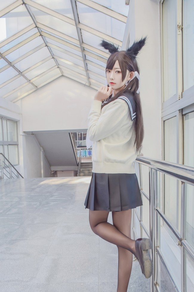 碧蓝航线爱宕犬jk cos