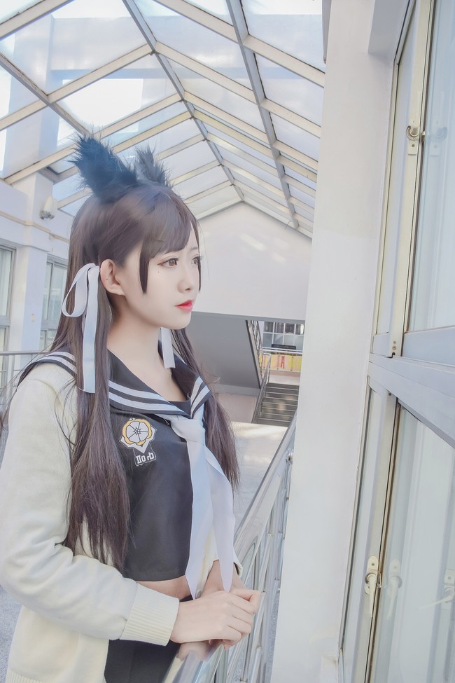 碧蓝航线爱宕犬jk cos